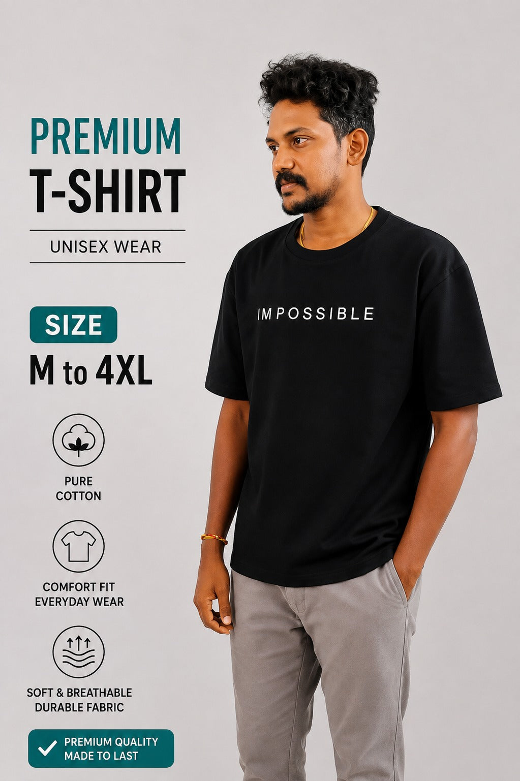 Black Oversized T-Shirt