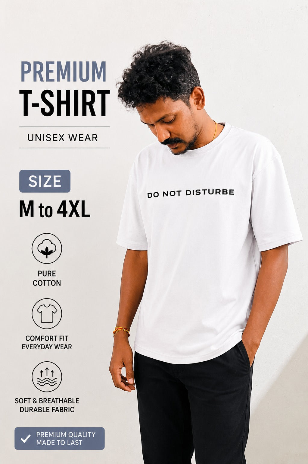 Men’s Oversized  4 T-Shirt Combo
