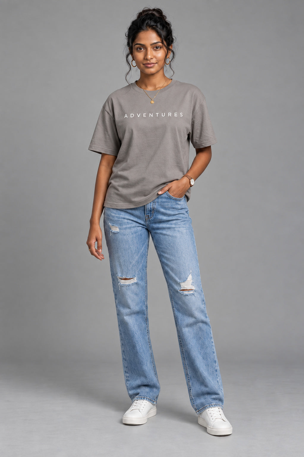 Grey Oversized T-Shirt Unisex