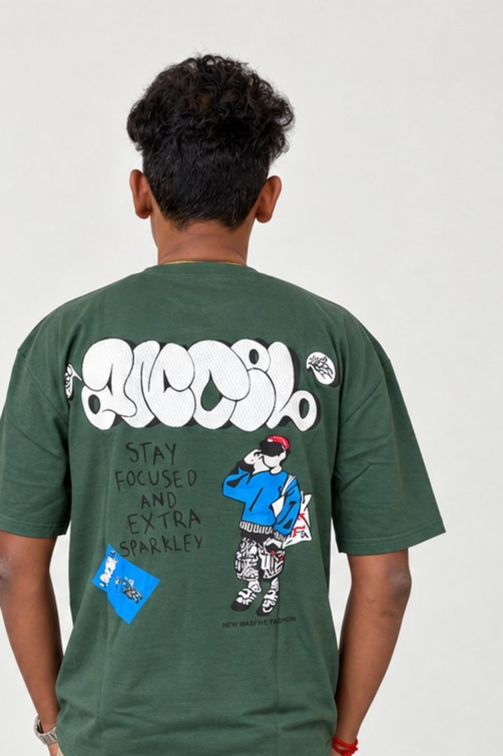 Oversized Printed TShirt - Green