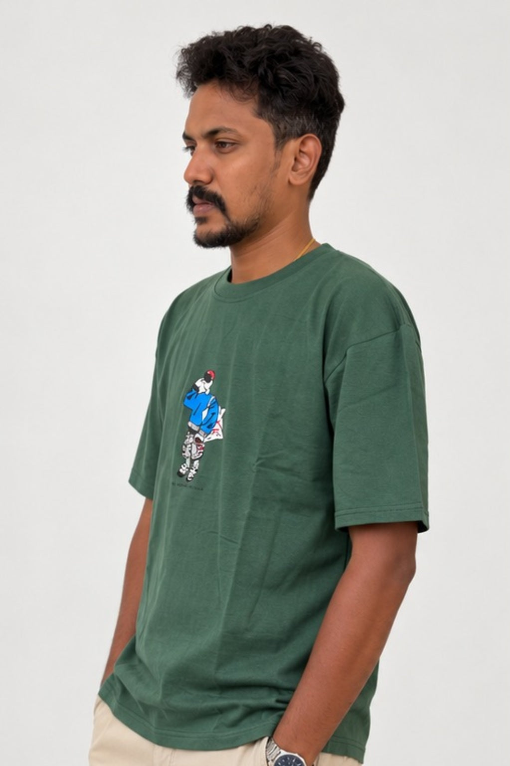 Oversized Printed TShirt - Green
